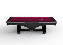 8ft Riley Ray Tournament American Pool Table – Black/Burgundy