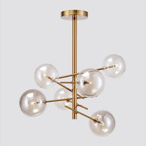 designer chandelier Gold Glass Bubble lamp Dining room Kitchen restaurant sphere chandelier hanging light