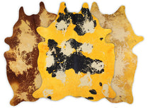 DEKOLAND - Distressed Yellow Cowhide